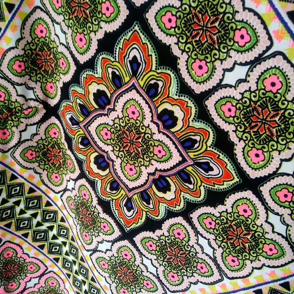 TCEC Multi Color Pattern Spring Summer Dress - Picture 4 of 5